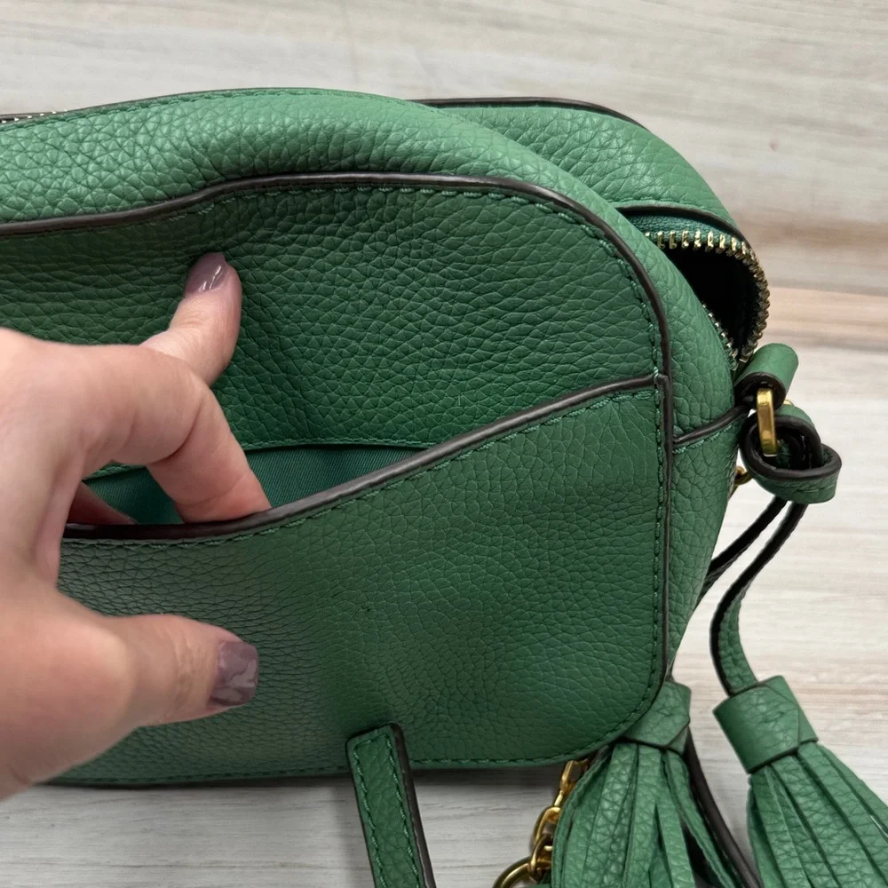 Tory Burch Green Crossbody Bag with Tassel - Picture 3 of 3